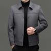 Trendy Lapel Double-sided Woolen Jacket for Young and Middle-aged Men Autumn and Winter Double-sided Woolen Thick Coat