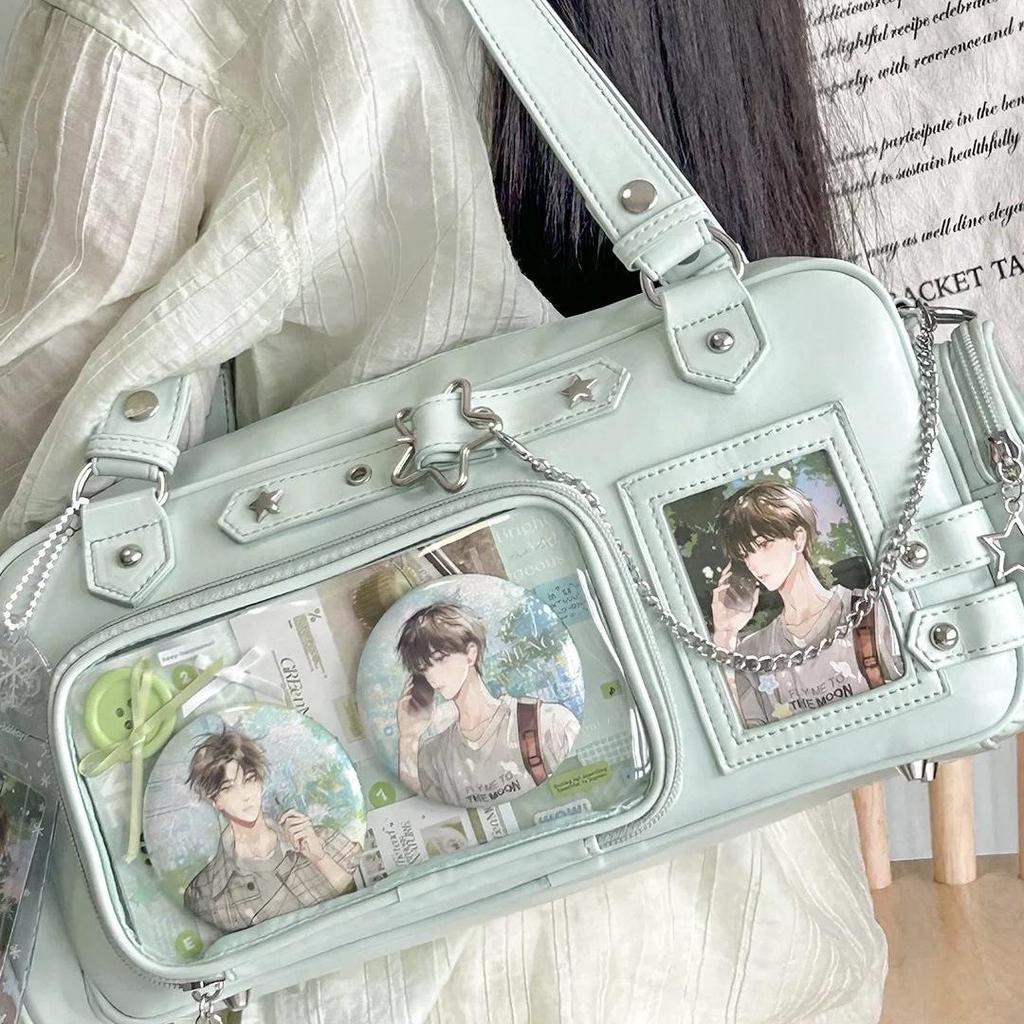 Large Capacity Anime Ita Bag, Minimalist College Style Shoulder Handheld Tote Bag