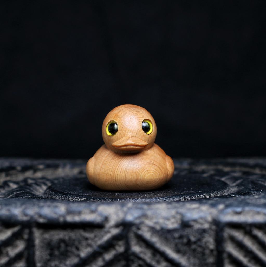 Miniatur Niedliche Kleine Entenfigur Holztiere Figur Cartoon Mittlere Gelbe Ente Für Heimdeko Geschenke Kinderveranstaltungs-Souvenirs