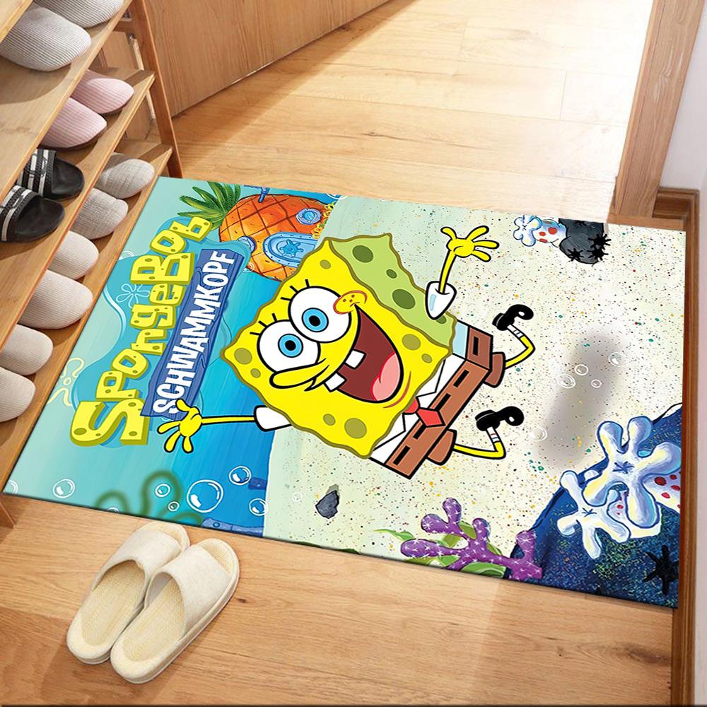 Spongebob And Friends Square Rugs Are a Great Choice for Living Rooms, Bedrooms, Home Décor, and As Gifts.