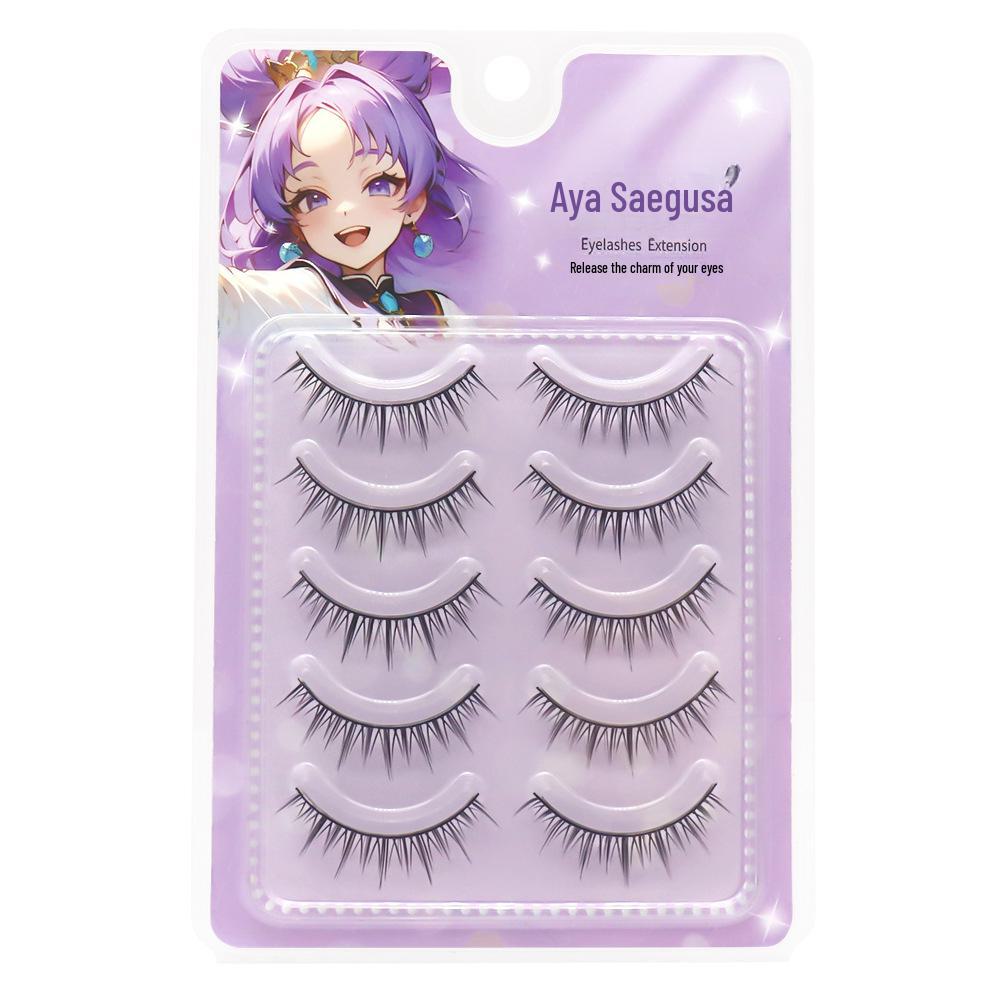 

Sanzhicai C9 Sweetheart Black False Eyelashes - Thick, Curled, Hard Stem for Single and Swollen Eyelids