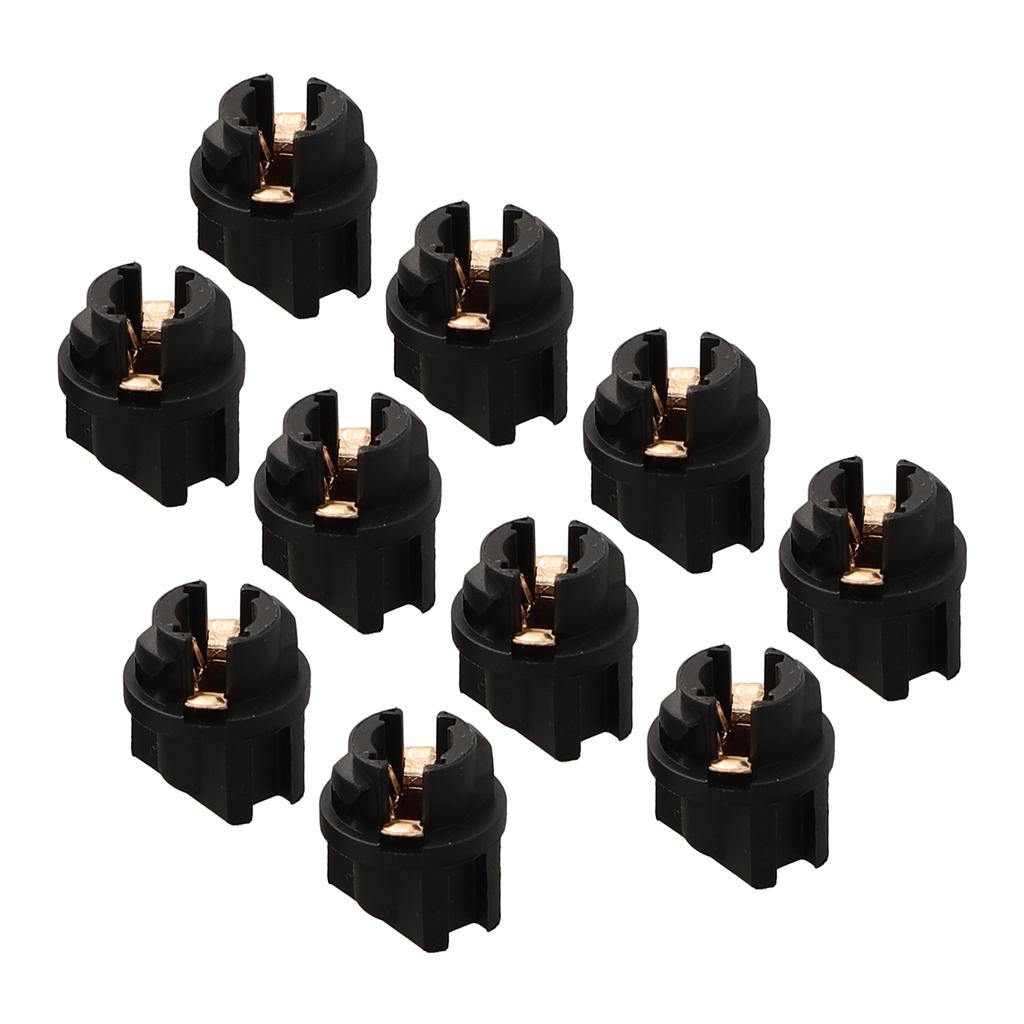 Brand New High Quality Bulb Holders Light Holder 10pcs T5 Black Car Dashboard For T5 Interior Light Instrument