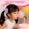 Fashionable and cute ribbon hair bands for kids, purple, for girls, no need to tie hair, 10-pack
