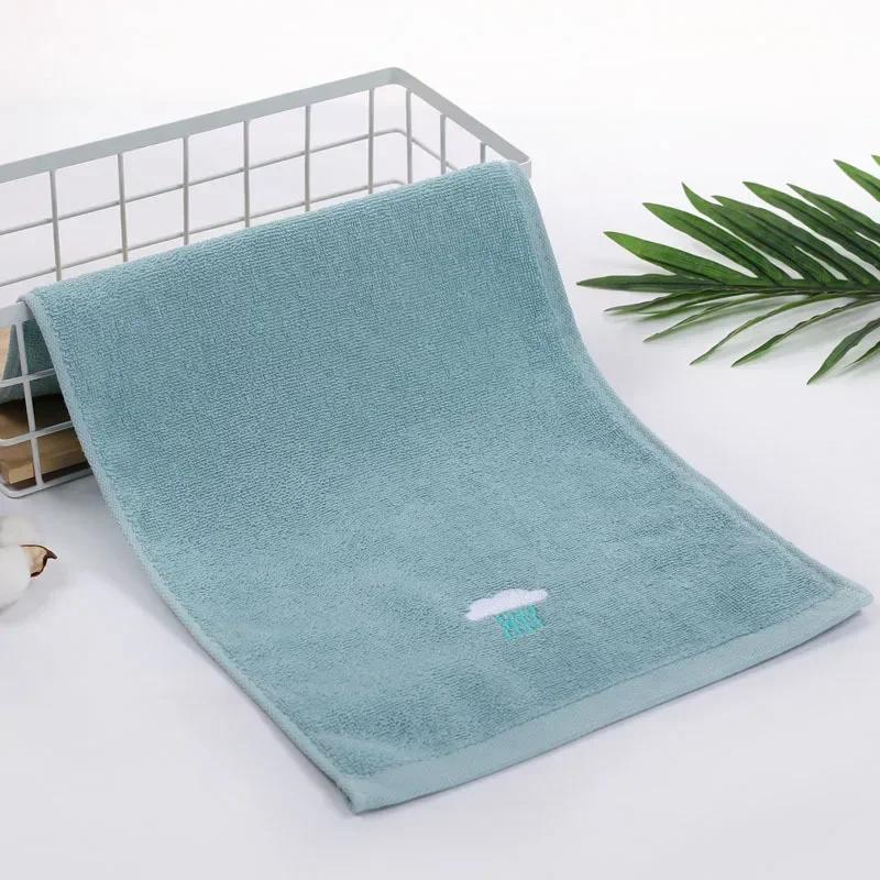 50CM*25CM Towels Baby Face Towel Soft Embroidered Absorbent Cotton Bath Towels for Newborn Kids Handkerchief Shower Stuff