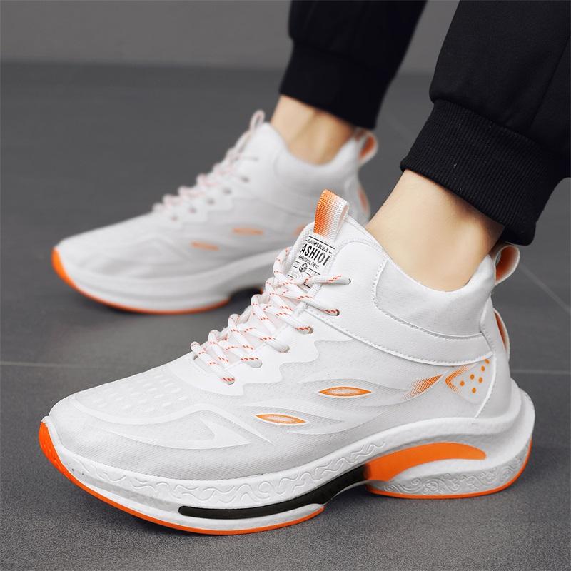 Summer invisible inner height-increasing shoes mesh breathable fly-woven running shoes casual sports dad shoes