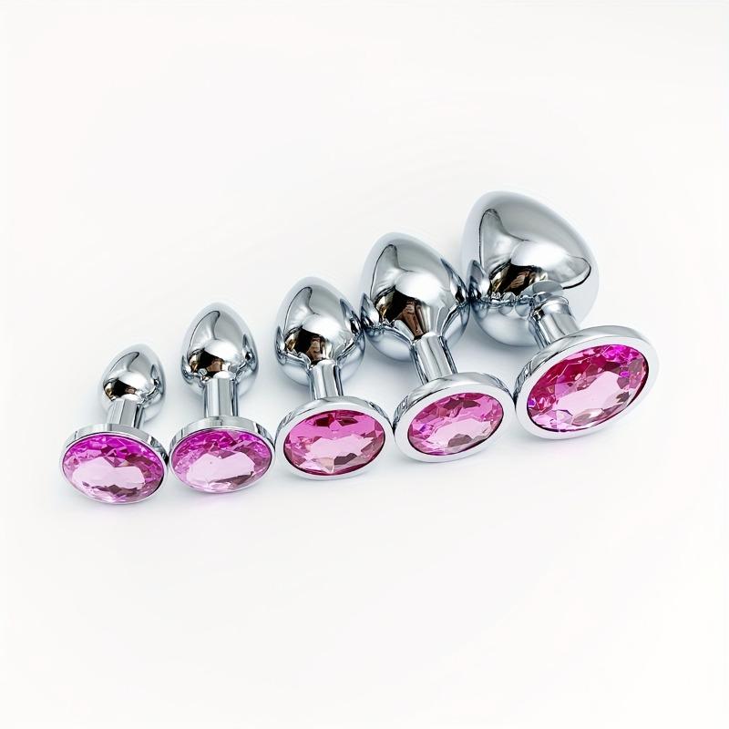 5 sizes, metal anal plug, beginner to expert, anal stimulation, couple adult sex toy, anal massage expansion toy, G-spot massage, sexual health