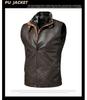 Men's Plus Size PU Leather Jacket - Early Autumn Retro Style Vest