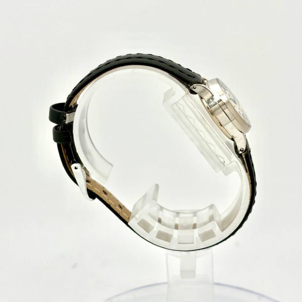 SEIKO Mechanical Cut Glass Ladies Watch Silver 231800 New Strap [Working Condition] Hand-Winding 1140-0060
