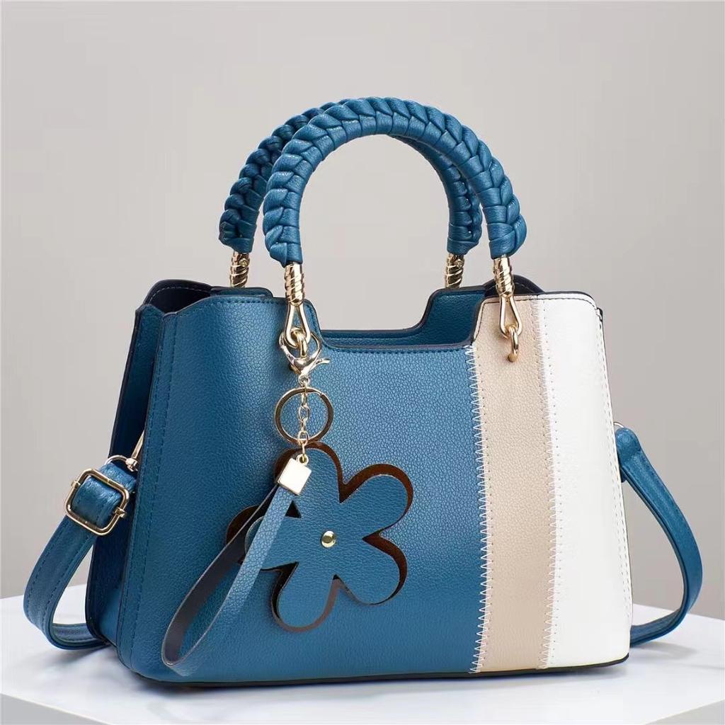 Textured Light Luxury Temperament Portable Shoulder Bag Large Capacity Crossbody Square Bag