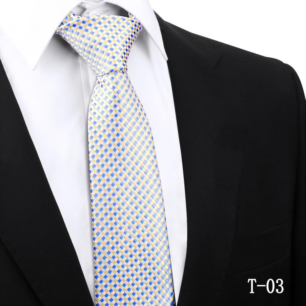 Handmade Paisley Stripe Jacquard Polyester Tie, 7.5cm