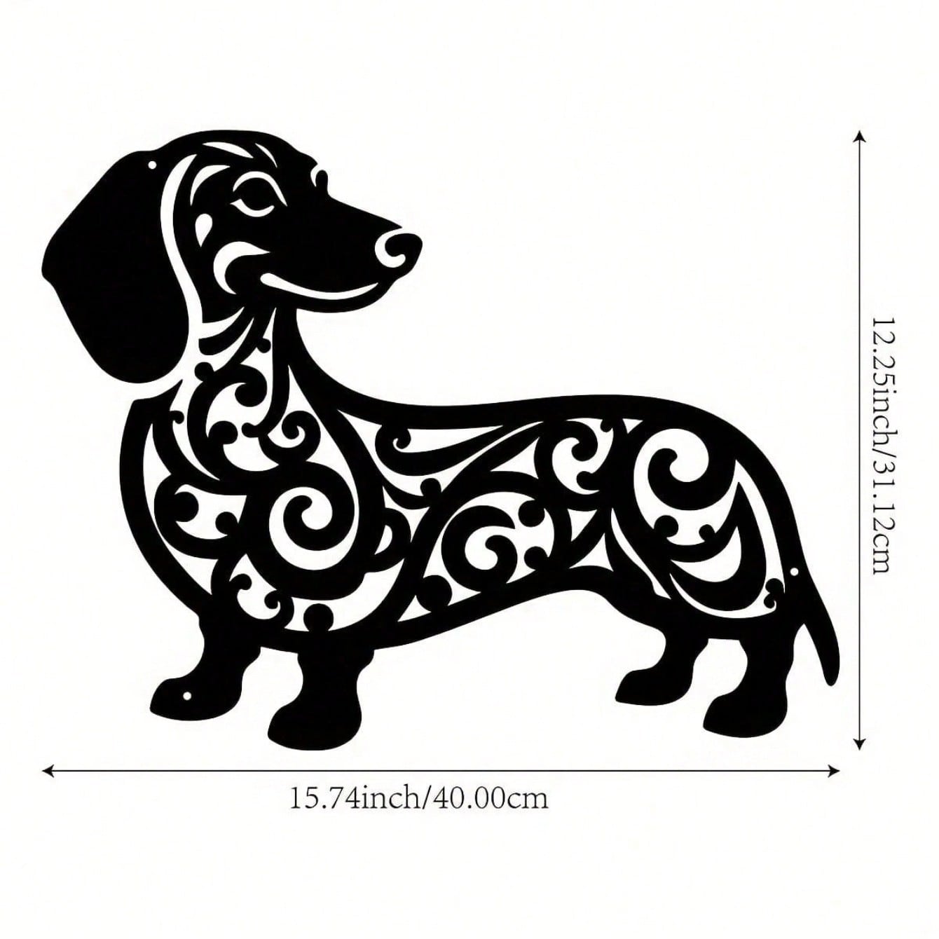 Wrought Iron Wall Art Decor Metal Plaque Sign Home Office Kitchen Decoration чёрный