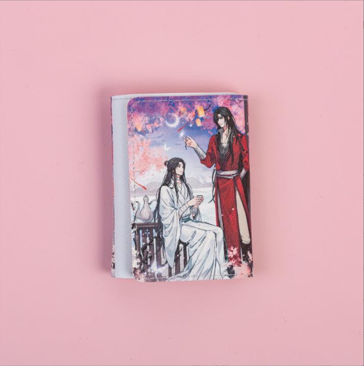 

2024 Милый аниме кошелек-картхолдер с множеством отделений для карт и монетницей для студентов и детей