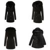 Women's Winter Parka Coat Thickened Fleece Lined Padded Warm Hooded Long Military Puffer Jacket Faux Fur Overcoat Casual Fashion Outdoor Outerwear New