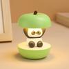 Apples Panda Night Light USB Rechargeable LED Bedside Lamp Ambient Light Christmas Festival Cute Mood Light for Bedroom Desk Decor