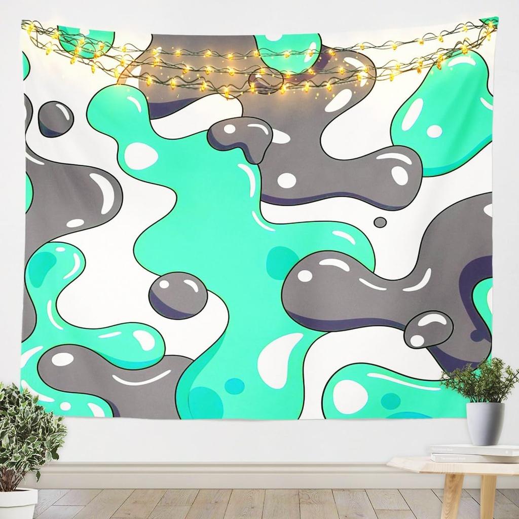 Black White Tapestry Kids Abstract Art Wall Hanging for Boys Girls Teens Stripes Modern Art Wall Blanket Geometric Wall Art Room