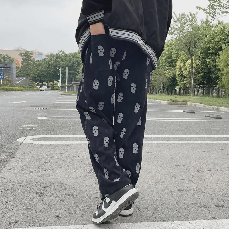 Women's High-Waist Corduroy Wide-Leg Pants - Slim, Casual, Straight Fit for Spring & Autumn 2023