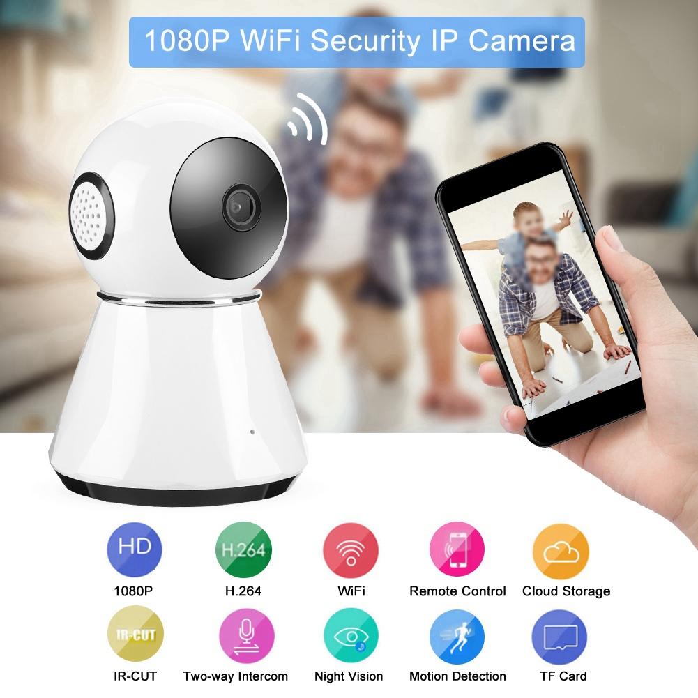 1080P WiFi Home Security IP Camera Wireless PIR Detector Baby Monitoring Camera