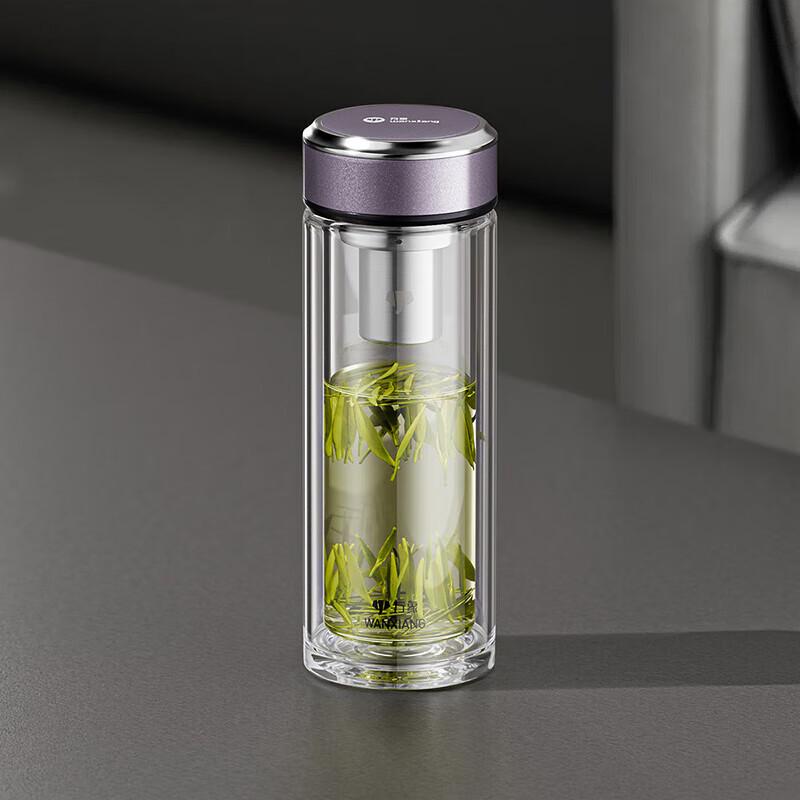 Wanxiang Double-Wall Glass Tea Cup with Infuser