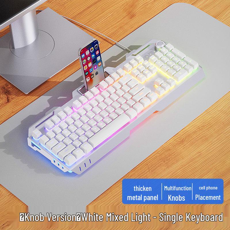 Wired Gaming Keyboard, Mouse & Headset Set - E-sports Mechanical Desktop Peripherals