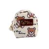 Cute Cartoon Bear Coin Purse Keychain For Girls Kawaii Mini Wallet Credit Card Holder Backpack Pendant
