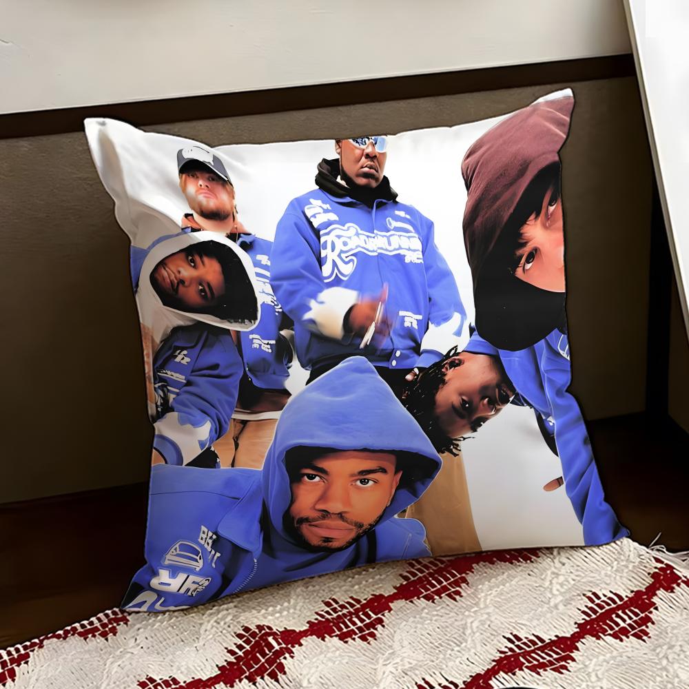 Band BBROCKHAMPTONS Cushion Cover Reversible Soft Durable Pillow Cover Home Car MultiScene Use for Daily Comfort