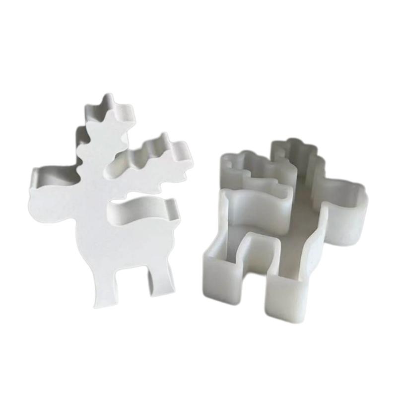 

Christmas Elk Silicones Molds, Christmas Elk Candle Molds for Making Candle Soap Gypsum Decorations Christmas Present large