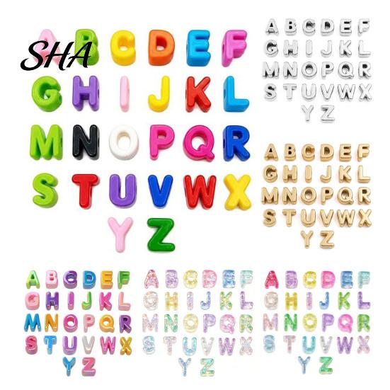 Customized Crafting Beads for Adults Kids 26Pcs A to Z Acrylic Alphabet Letter Beads, Chunky Large Accessories Luggage Tags Colorful DIY Keychains Bag