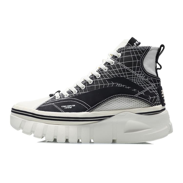 

Новые LiNing Wave BOOT Амортизация Противоскользящие Износостойкие Дышащие Высокие Спортивные Повседневные Кроссовки Мужские Черно-Белые AGCP317-17 42