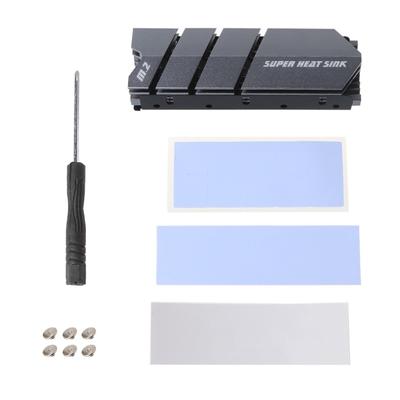 For M.2 SSD NVMe NGFF Heat Sink M2 2280 Solid State Hard Disk Aluminum Heatsink Gasket with Thermal Radiator PC Accessor
