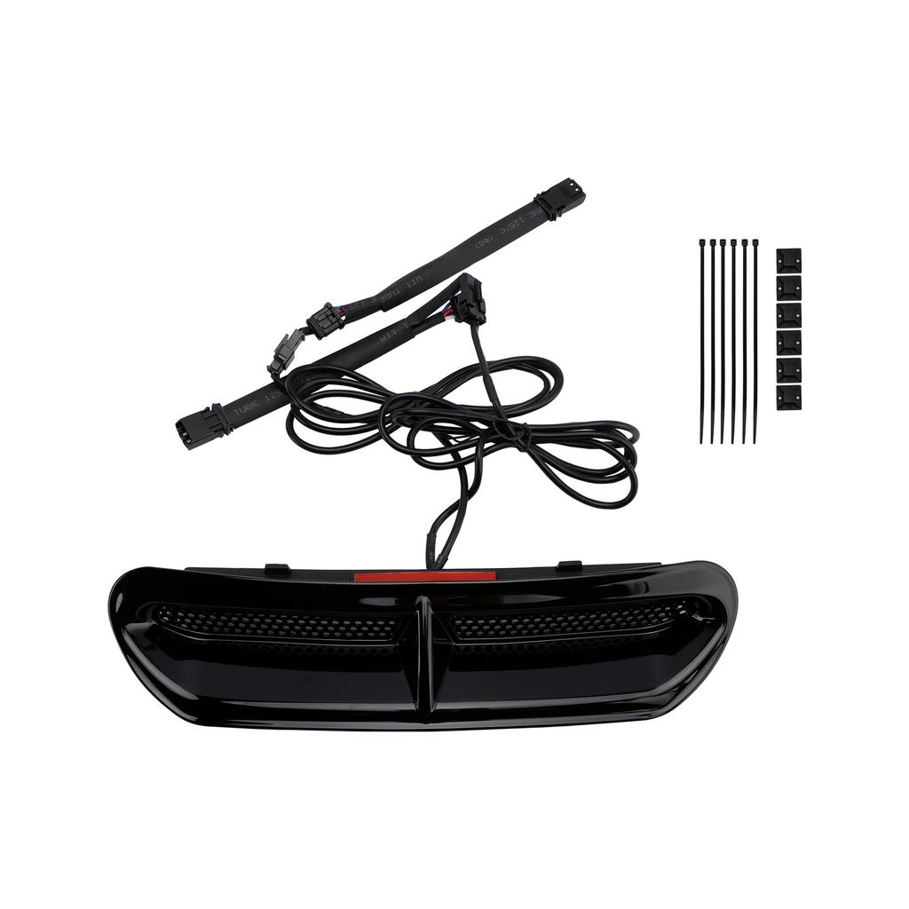 Front Fairing Air Vent LED Light For Touring Street Glide 2014-2024 Black