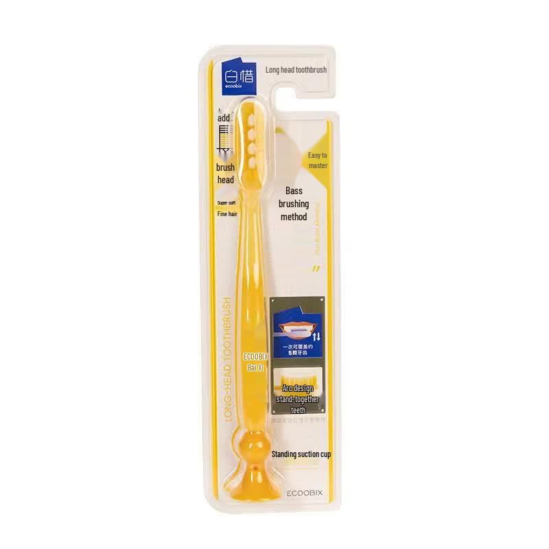 Baixi Bashi Method Soft Bristle Long Head Toothbrush