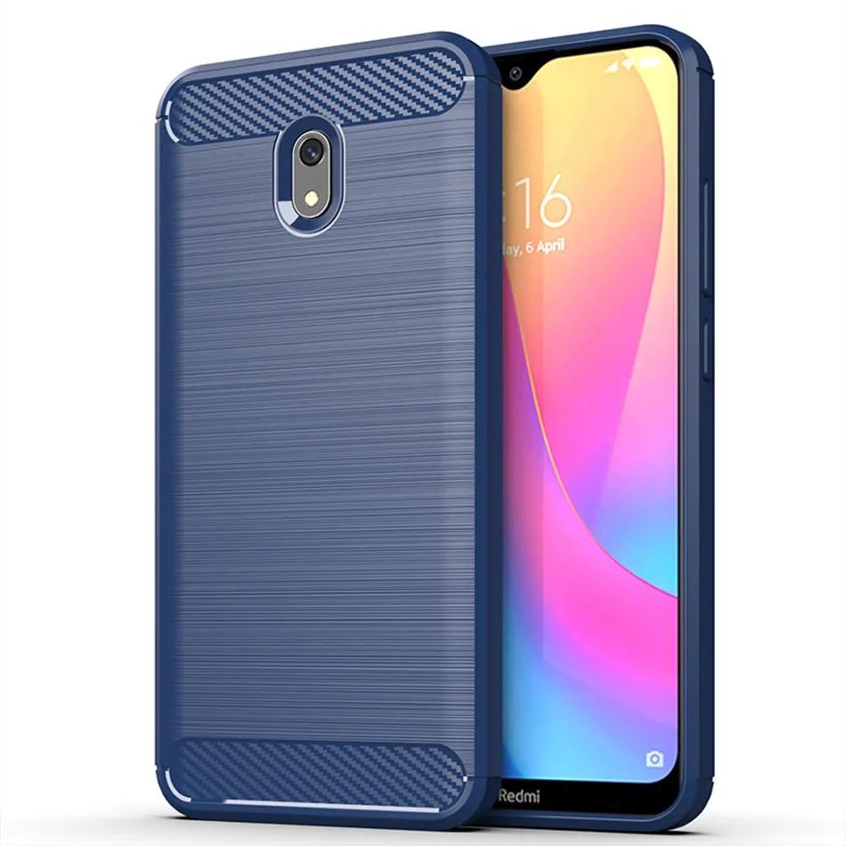 

Для Xiaomi Redmi 8A redmi8a мягкий защитный чехол роскошный силиконовый чехол для задней панели для xaomi redmi 8a противоударные матовые чехлы для телефонов For Redmi 8A синий