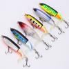 5pcs Whopper Popper Artificial Bait Rotating Tail Hard Plopper Fishing Bait Hard Bait for Bass Pike Chub Fishing Accessories