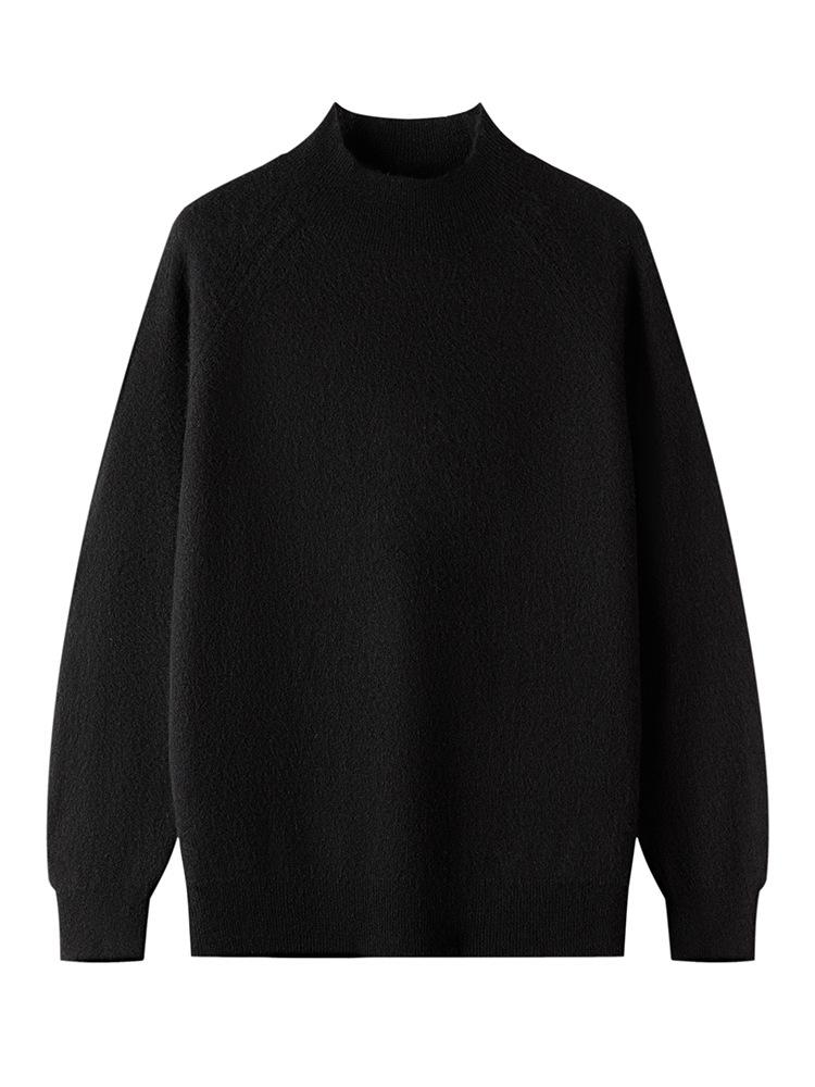 Autumn/Winter Cashmere Sweaters, Men'S Half-Turtleneck Cashmere Knitted Men'S Sweater, Base Layer For Loose And Warm Fit