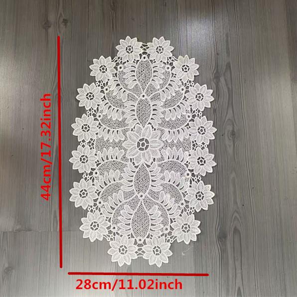 Lace White Embroidery Table Place Mat Wedding pad Cloth Drink Placemat Cup Mug Dinner Tea Coaster Glass Doily Kitchen
