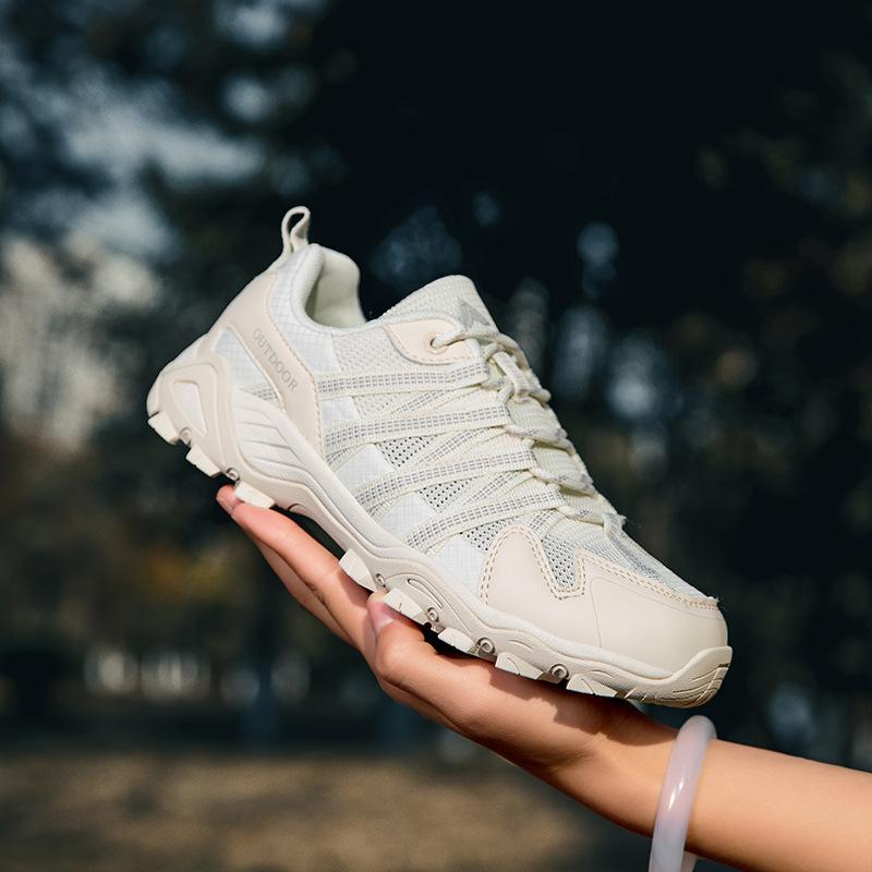 Outdoor hiking shoes men's spring and summer new breathable outdoor hiking sports shoes non-slip and wear-resistant creek shoes men and women