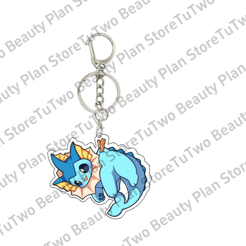 

Creative Classics Eevee Anime Acrylic Keychain Pendant Decor Cartoon Umbreon Eevee Espeon Glaceon Jolteon Bag Key Ring Charm about 5cm