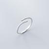 925 Sterling Silver Simple Adjustable Finger Rings Stackable Zirconia Open Size Ring For Women Party Fine Jewelry Gifts