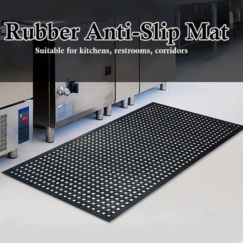 New Rubber Rubber Matting Black Anti Slip Door Rug Modern Style Door Mat Home Kitchen