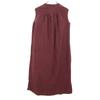 URBAN RESEARCH Silk Blend No Sleeve Gathered One Piece F Burgundy Women Used