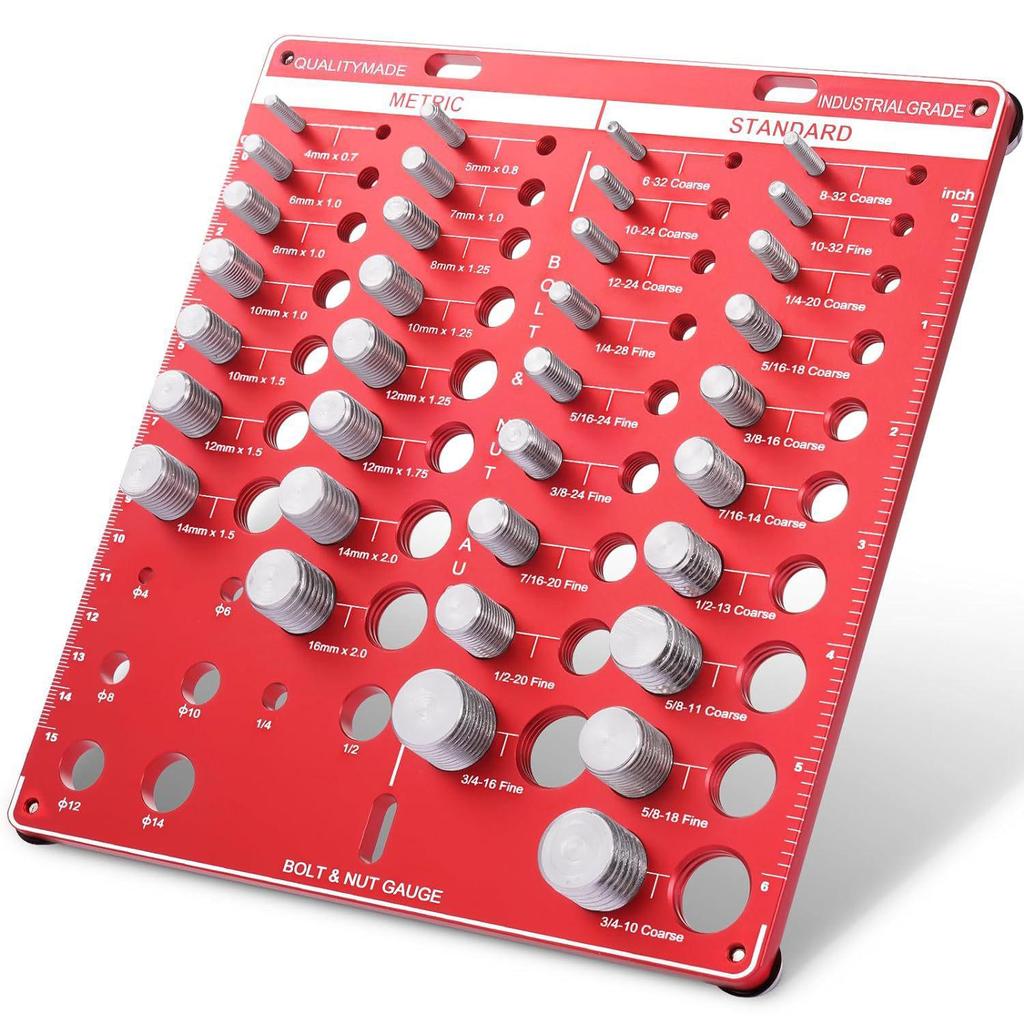Screw Nut & Bolt Thread Checker and Measuring Gauge