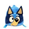Anime Bluey Kinder-Schulrucksack, Cartoon Bluey Bingo Familie Plüschrucksack, Picknick- und Reise-Snacktasche, Kindergeschenke