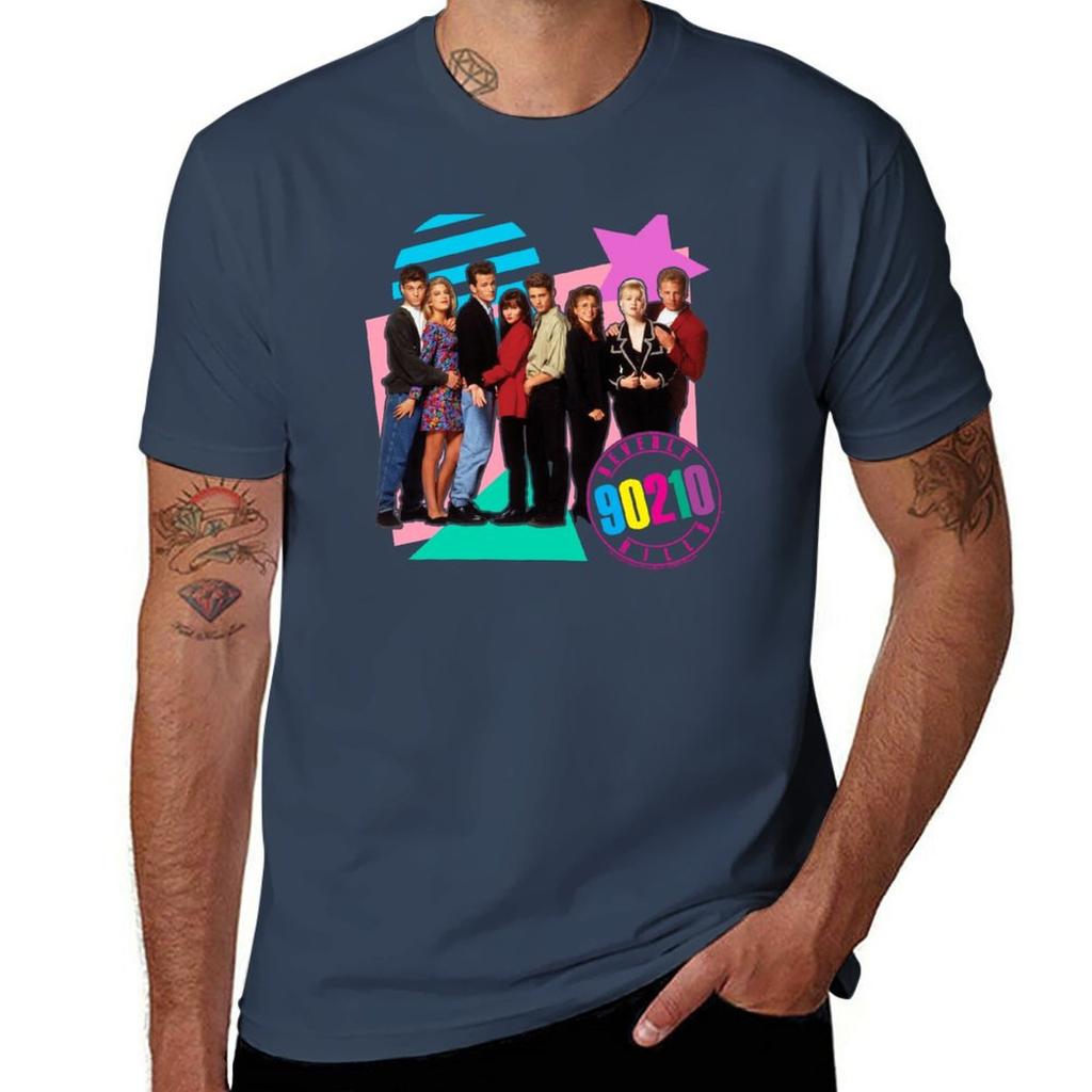 New Beverly Hills 90210 Retro Nineties Group Shot TShirt cat shirts sports fan tshirts tees black t shirt mens plain t shirts