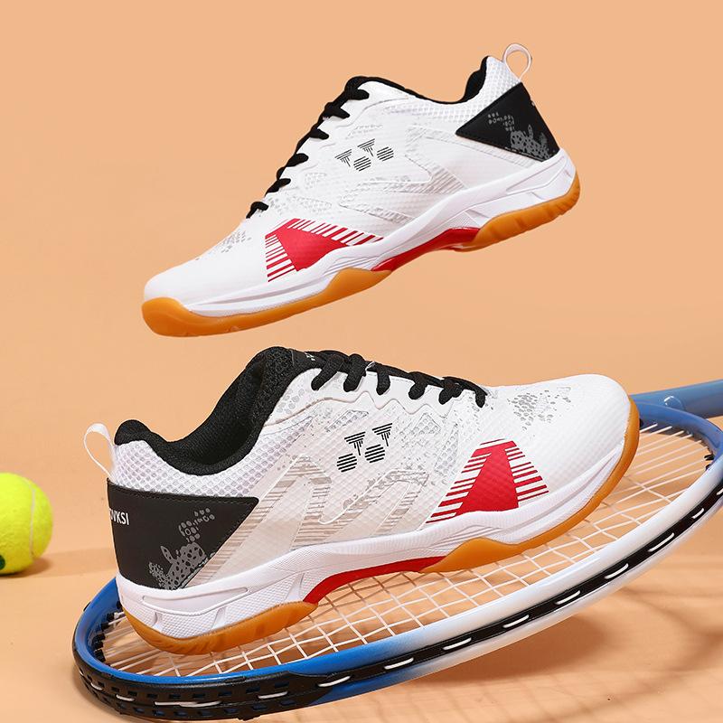 New Badminton Shoes Breathable Sports Shoes Beef Tendon Sole Lightweight Outdoor Running Men's Tennis Shoes