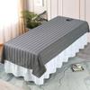 Luxury White Massage Bed Sheet with Face Hole for Beauty Salon