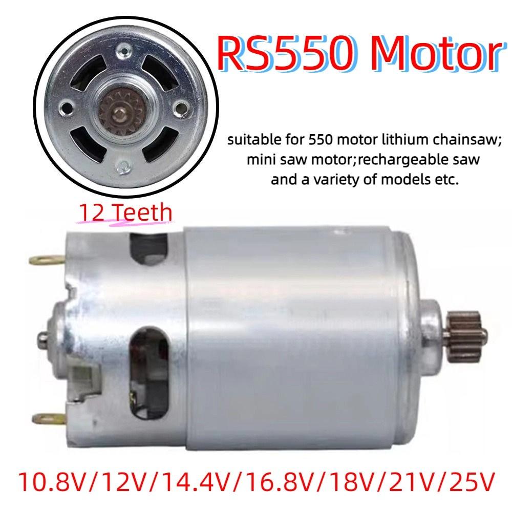 Kabelloser RS550 Motor 12 Zähne Zubehör für Elektrowerkzeuge für Akku-Bohrschrauber