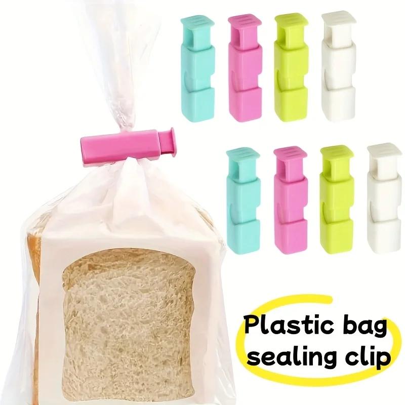 10PC Heavy Duty Bag Clips, Secure Leakproof Seal for Bread & Snack Bags, Multifunctional Kitchen & Travel Organizer
