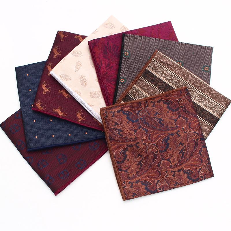 Men'S Business Suit Pocket Towel Pattern Wedding Chest Towel Handkerchief Banquet Small Square Towel Suit Accessories