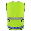 Fluorescent Reflective Traffic Safety Vest for Construction and Road Patrol