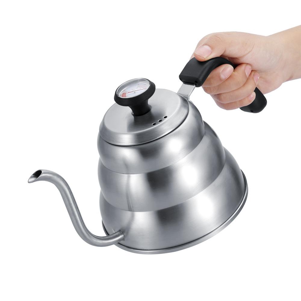Gooseneck Spout Tea Pot Stainless Steel Coffee Kettle Gooseneck Coffee Kettle  Coffee Brewing